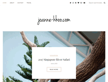 Tablet Screenshot of joanne-khoo.com